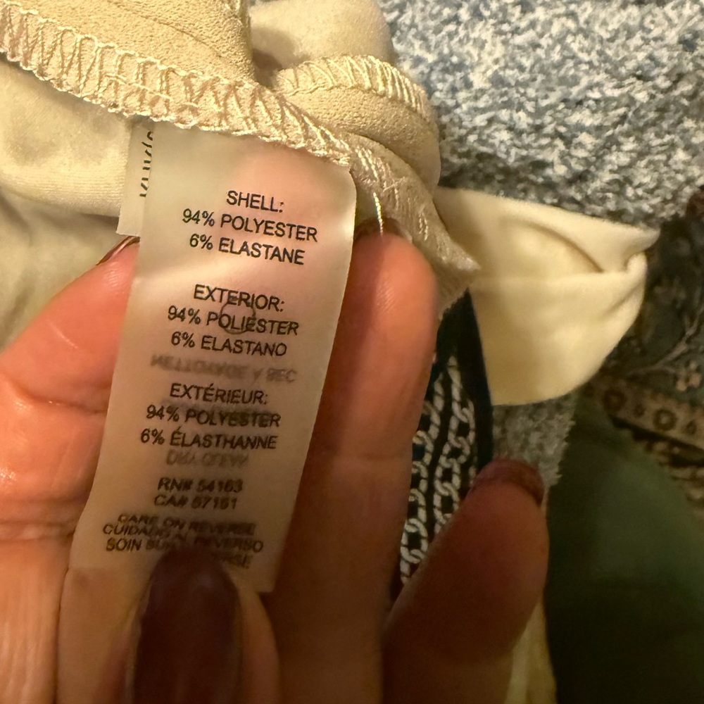 Tommy Hilfiger Beige Button-Front Tie-Waist Mini Dress - Picture 3 of 6
